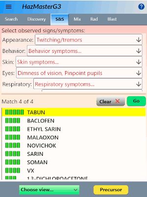 Signs and symptoms ID Screen